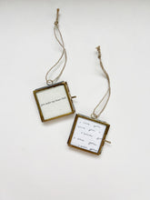 Load image into Gallery viewer, Mini Framed Letterpress Ornament
