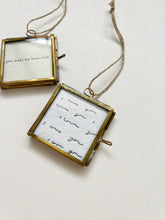 Load image into Gallery viewer, Mini Framed Letterpress Ornament
