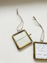 Load image into Gallery viewer, Mini Framed Letterpress Ornament
