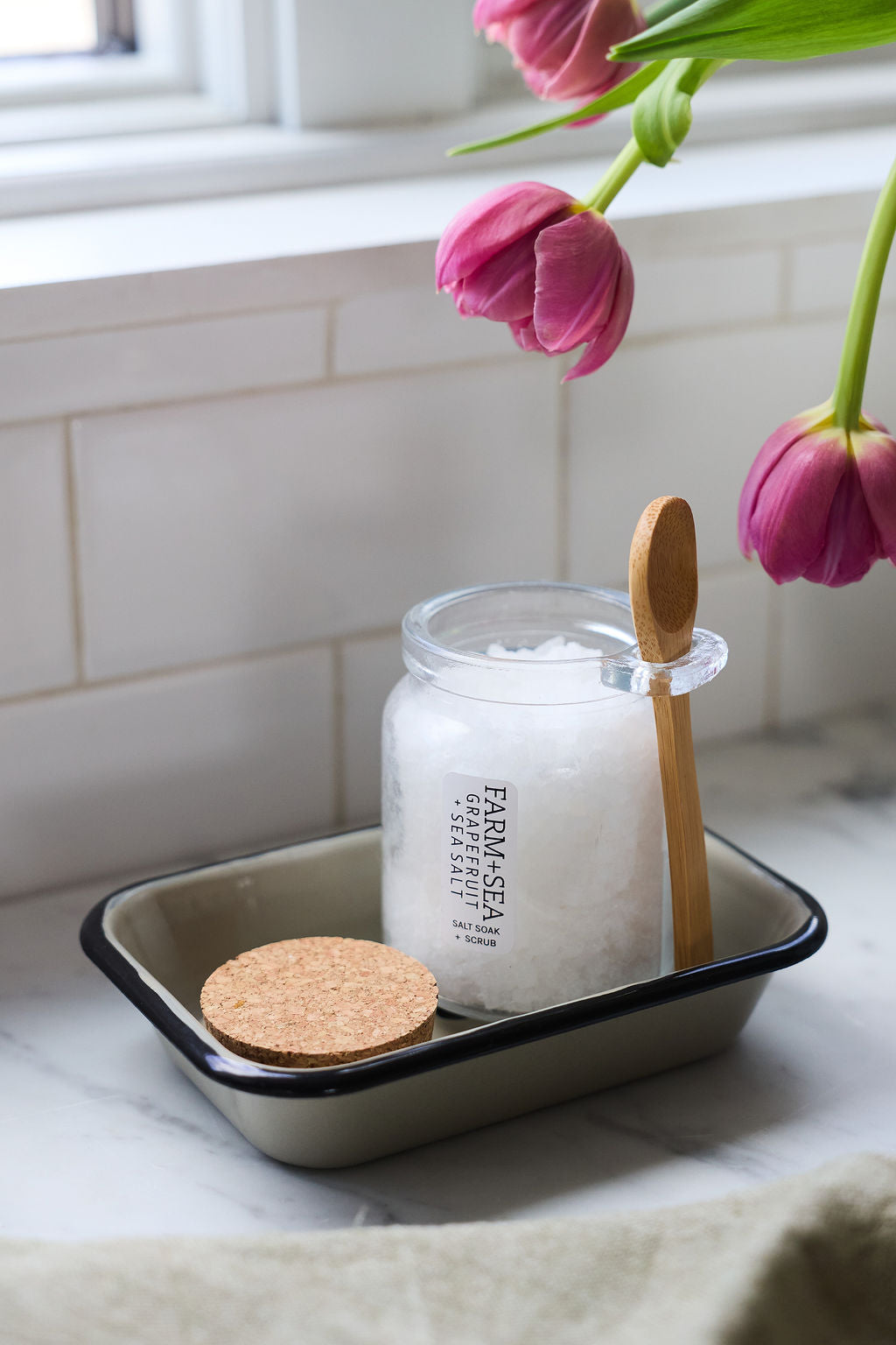 Farm + Sea Salt Soak + Scrub - Evergreen + Herbs